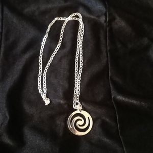 Necklace stamped 925 Italy.  22" chain